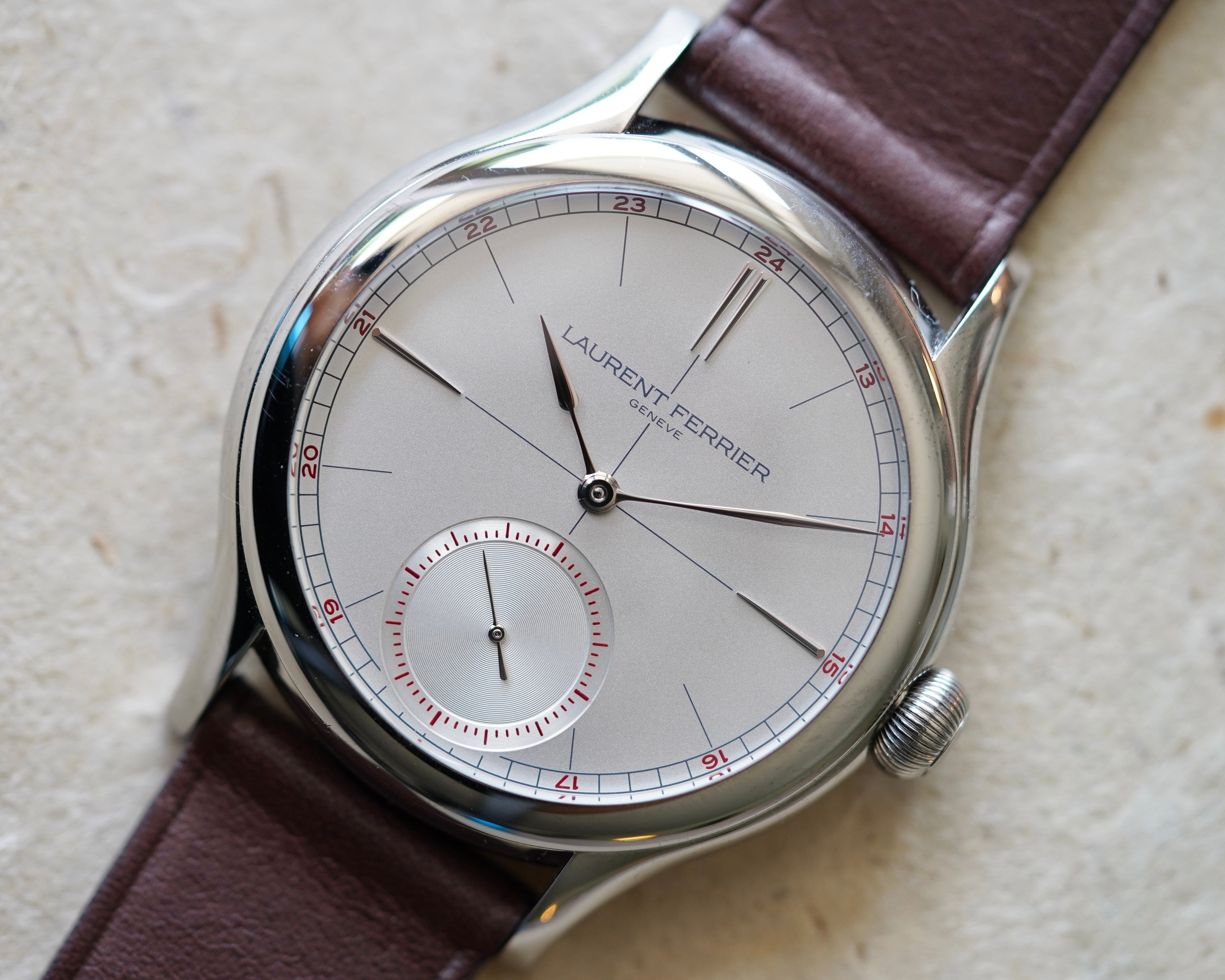 In Person: Laurent Ferrier Classic Origin Opaline dial