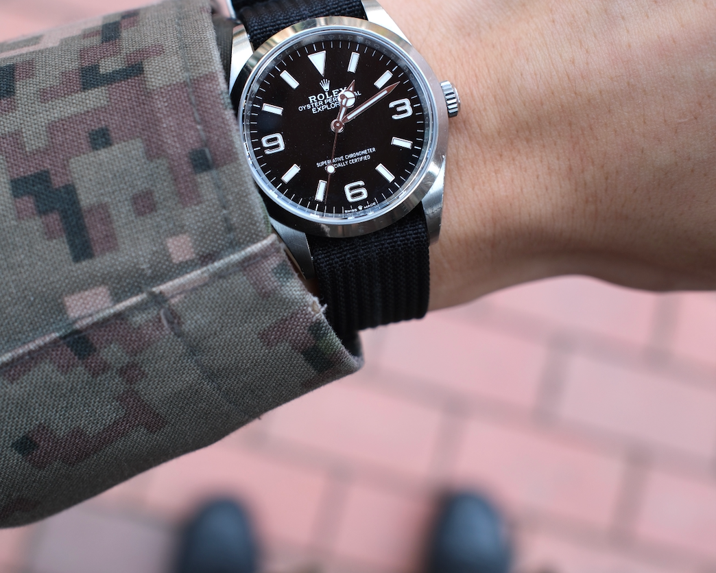 Reads: My military story and the Explorer ref.124270 