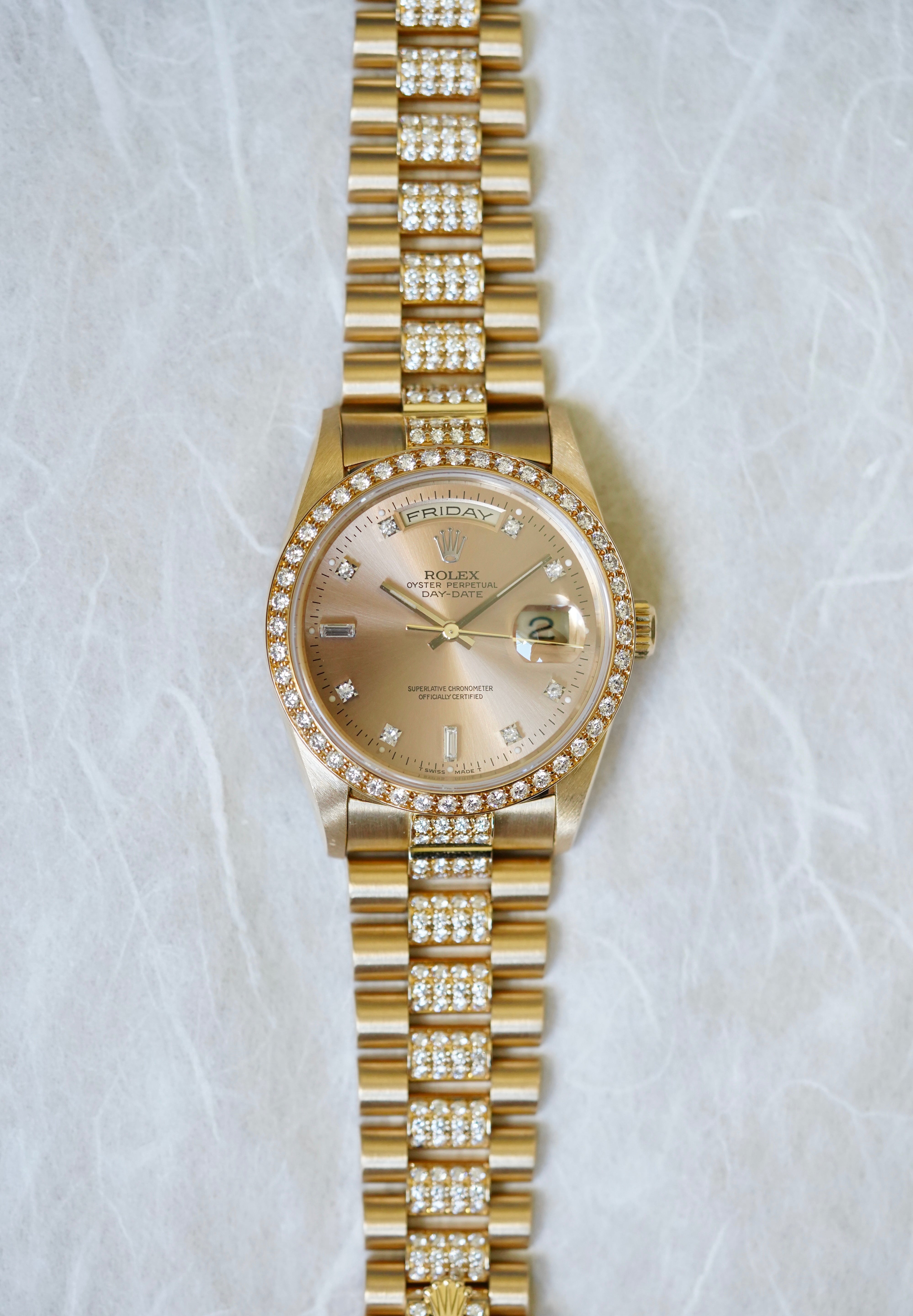 Rolex Day Date Ref.18348 with Factory Diamond Bracelet