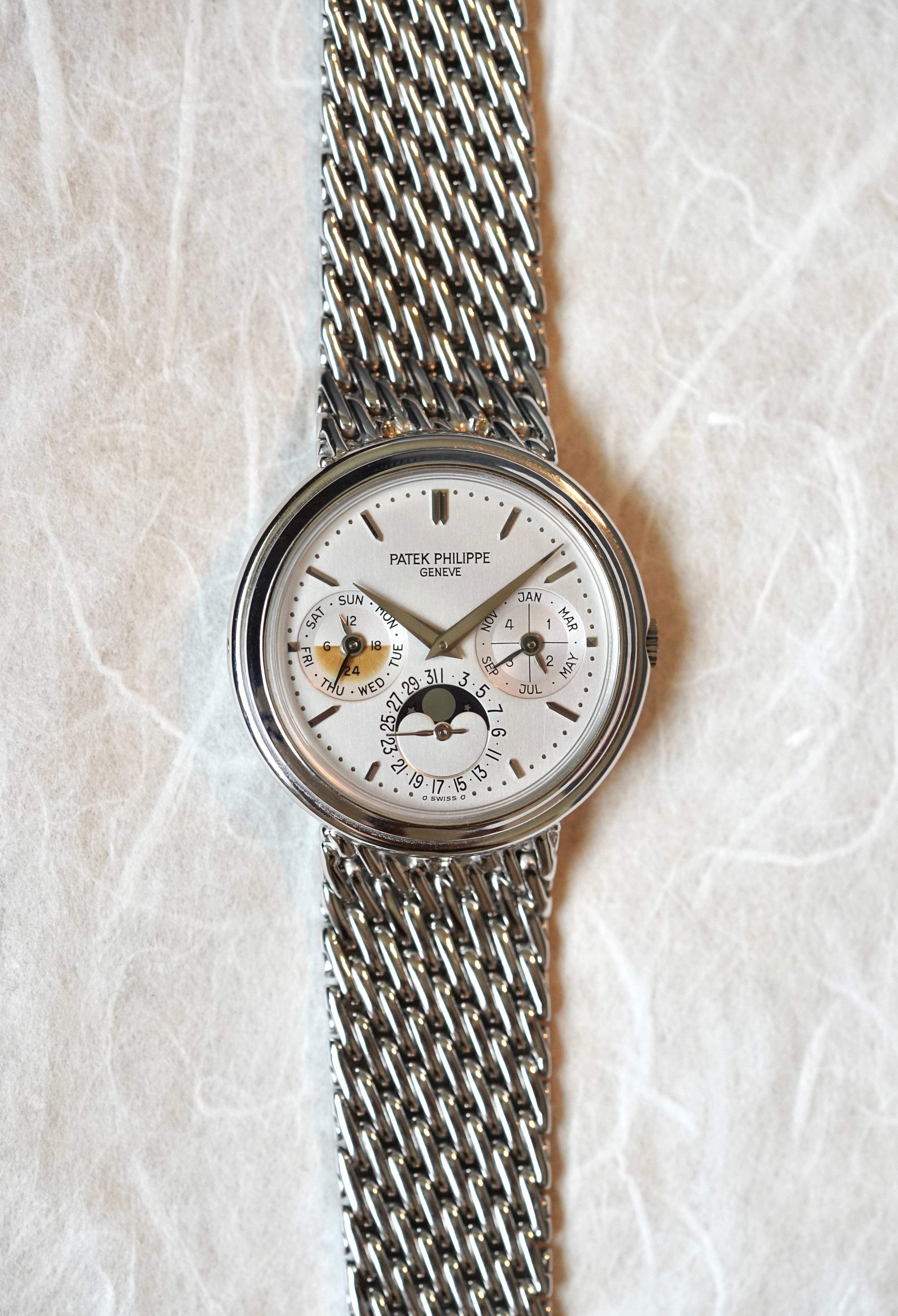 Patek Philippe Perpetual Calendar ref.3945G in 18K White Gold (Full Set)
