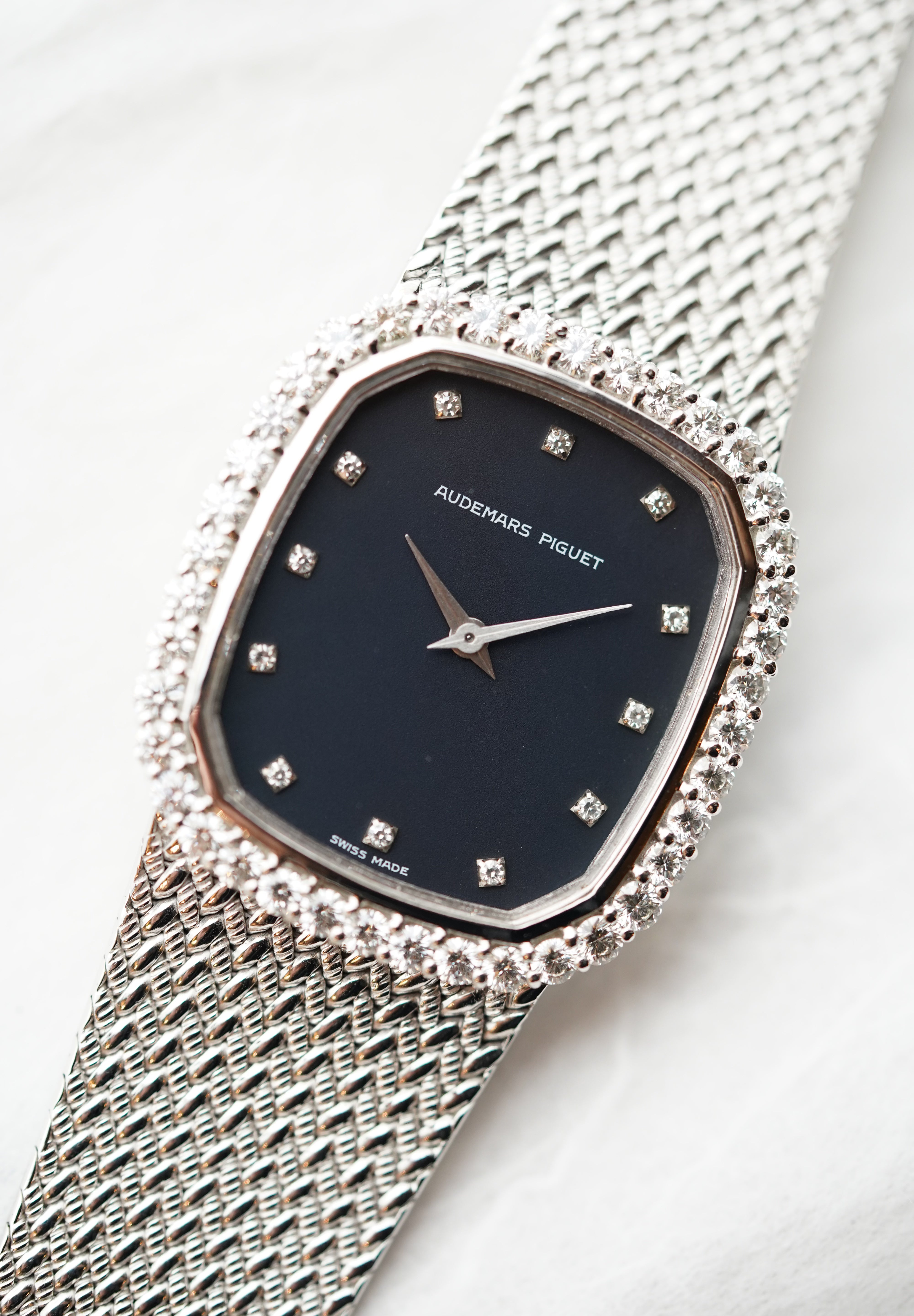 Audemars Piguet 18K White Gold XL Diamonds