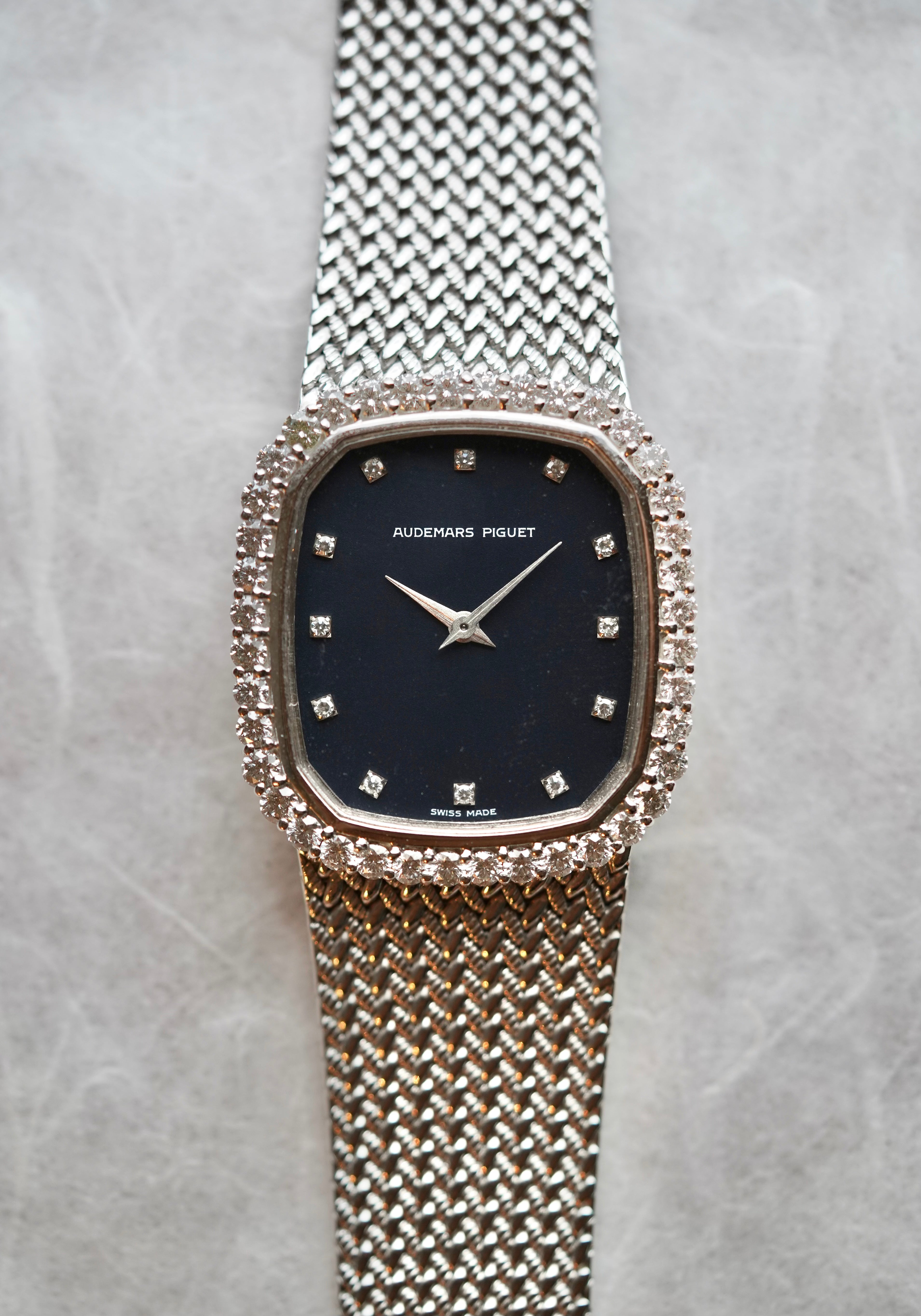 Audemars Piguet 18K White Gold XL Diamonds