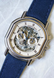 Daniel Roth Skeletonised Chronograph in 18K Whte Gold Ref.447.X.60