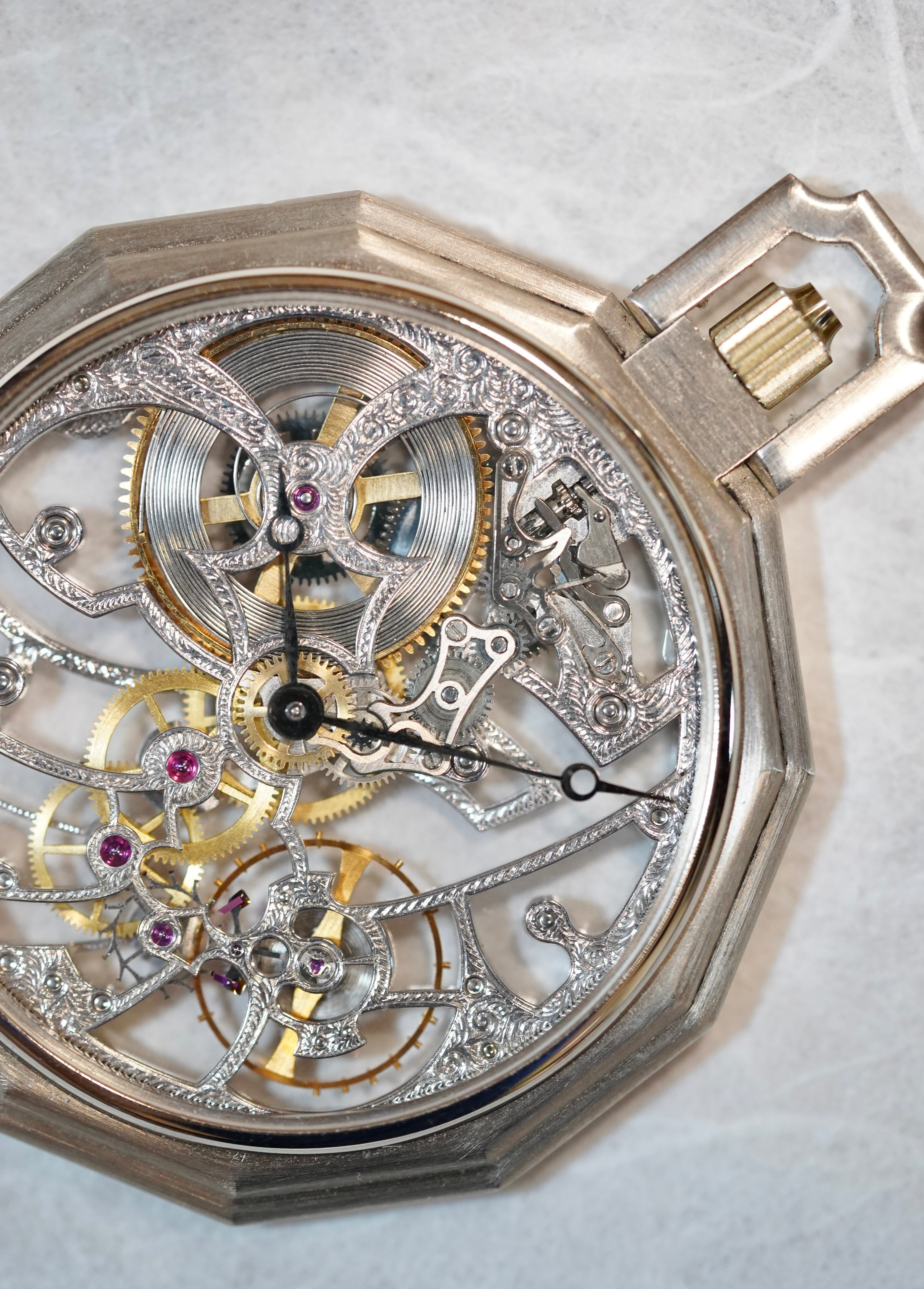 Daniel Aubert Skeletonised Pocket Watch