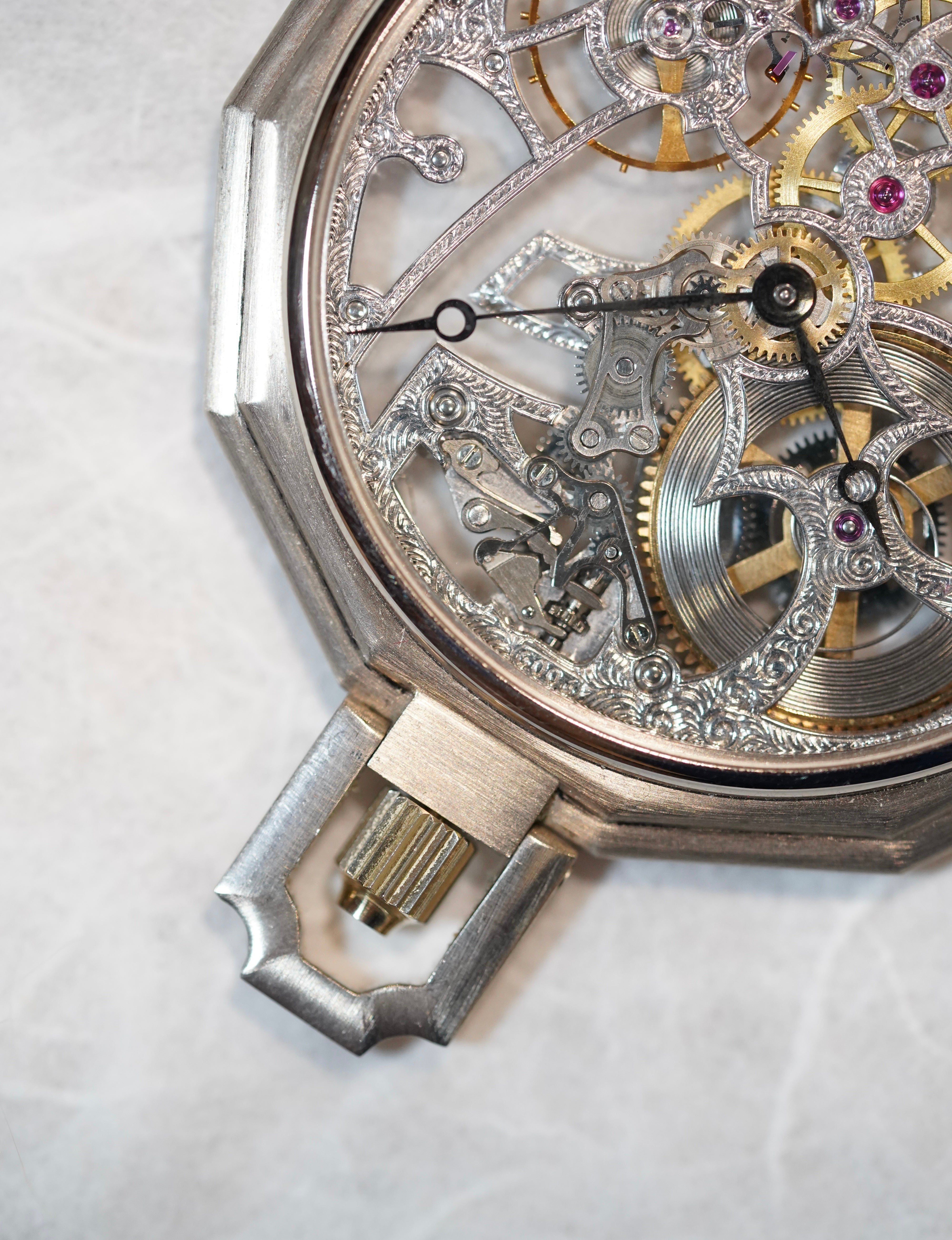 Daniel Aubert Skeletonised Pocket Watch