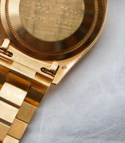 Rolex Day Date in Yellow Gold Fossil Dial Ref.18238