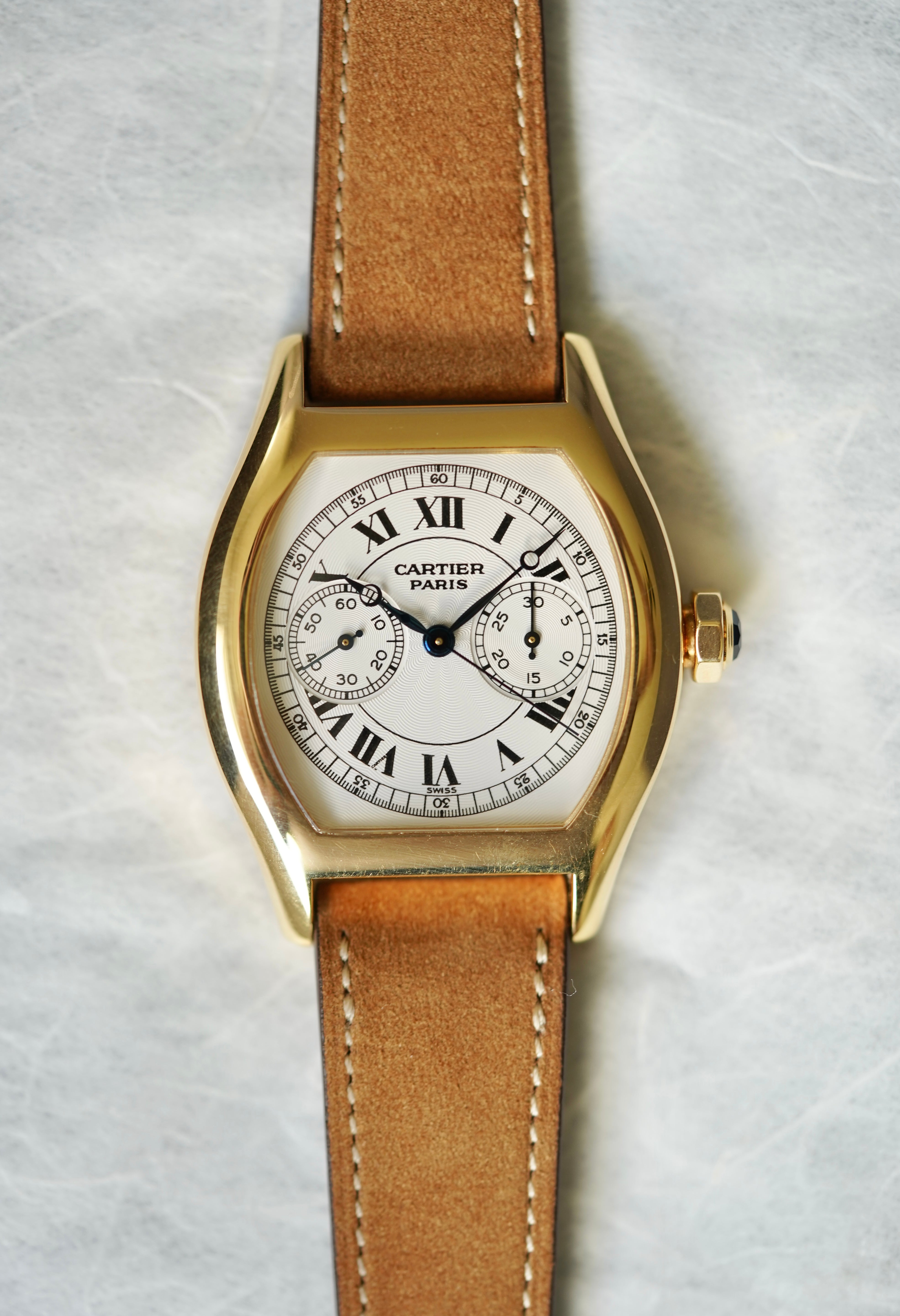 Cartier Tortue Monopoussoir ref.2356 in Yellow Gold