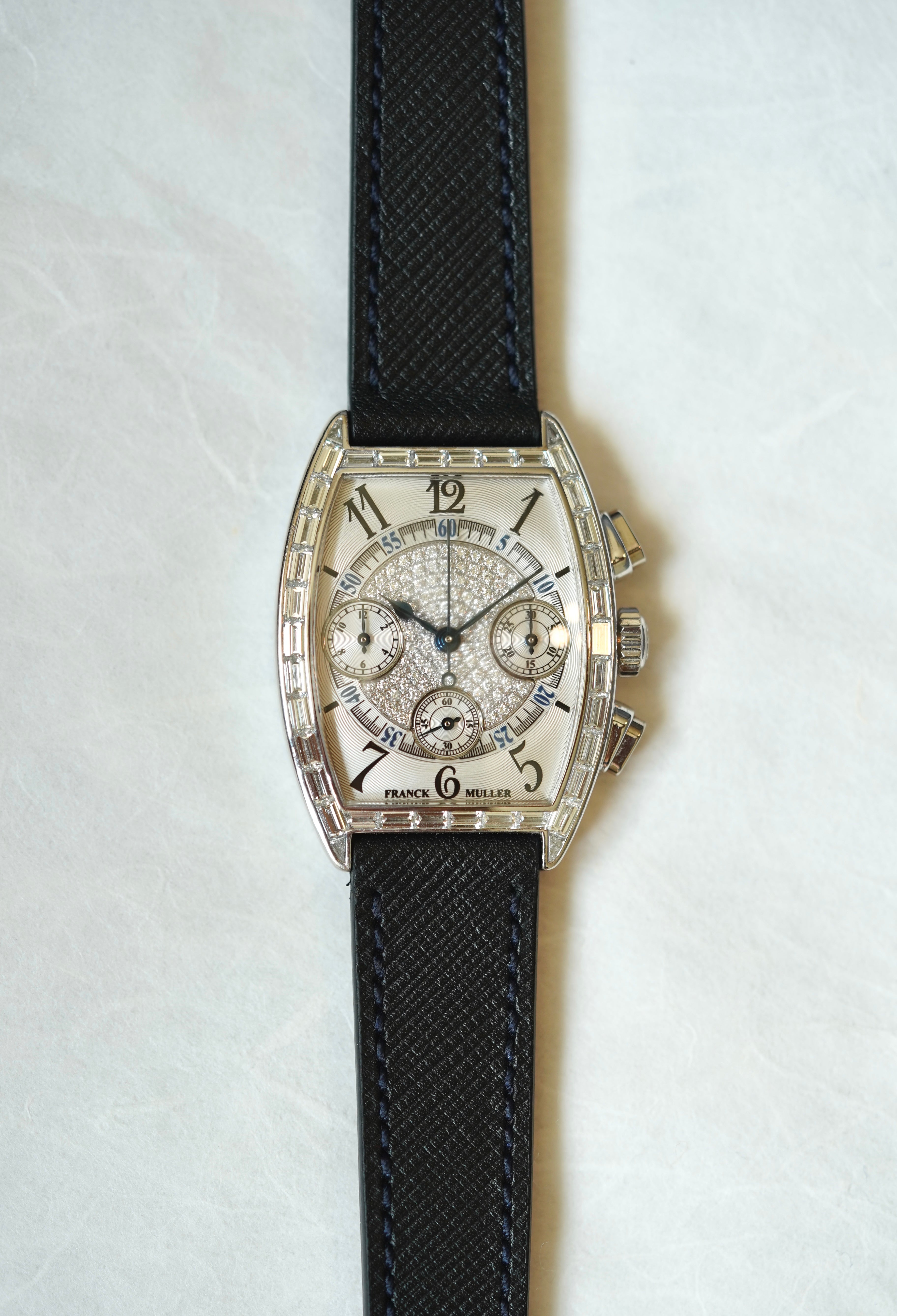 Franck Muller Curvex Chronograph Ref.7501 CC w.Baguette Bezel