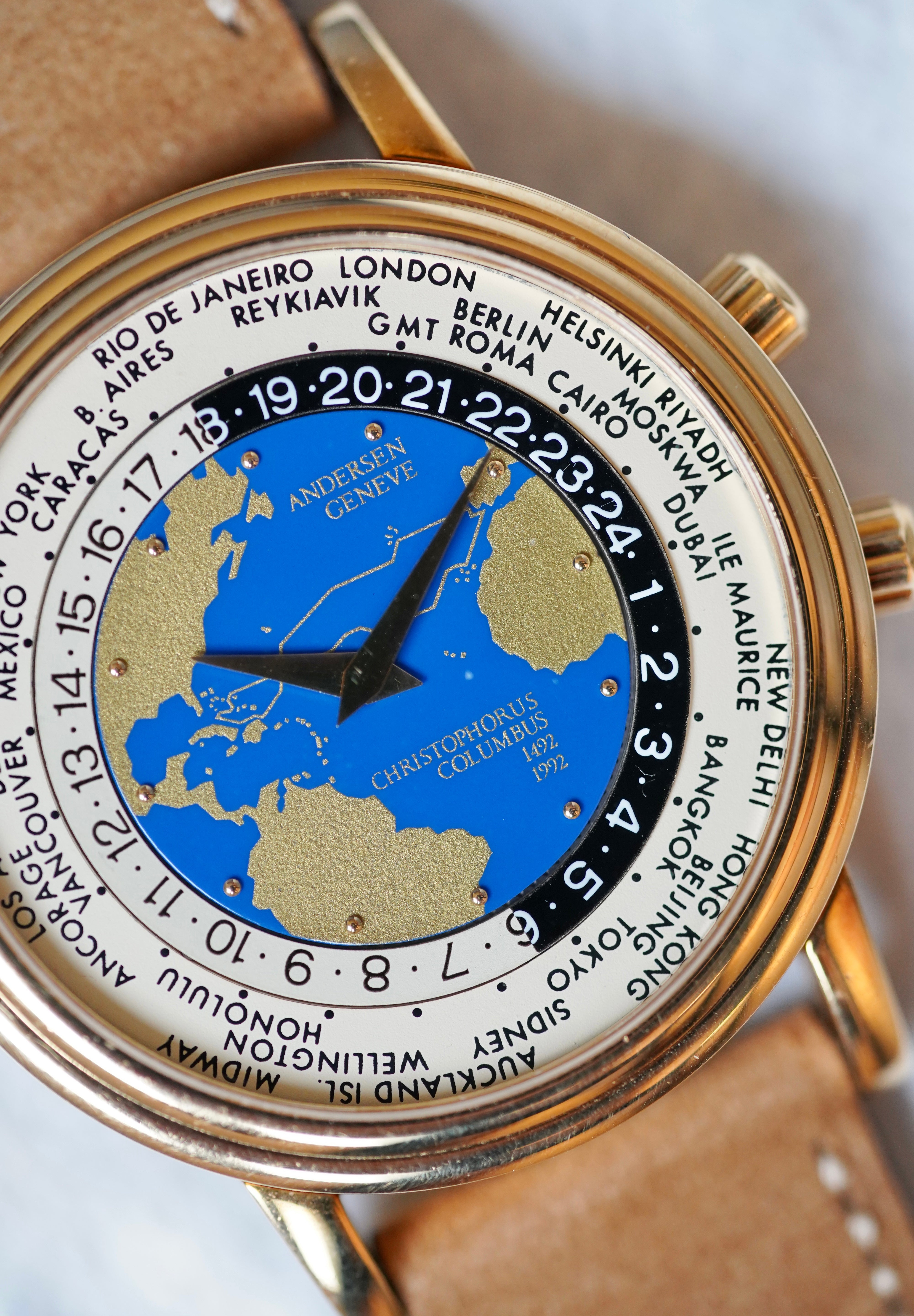 Andersen Geneve Worldtimer Christopher Colombus Limited Edition