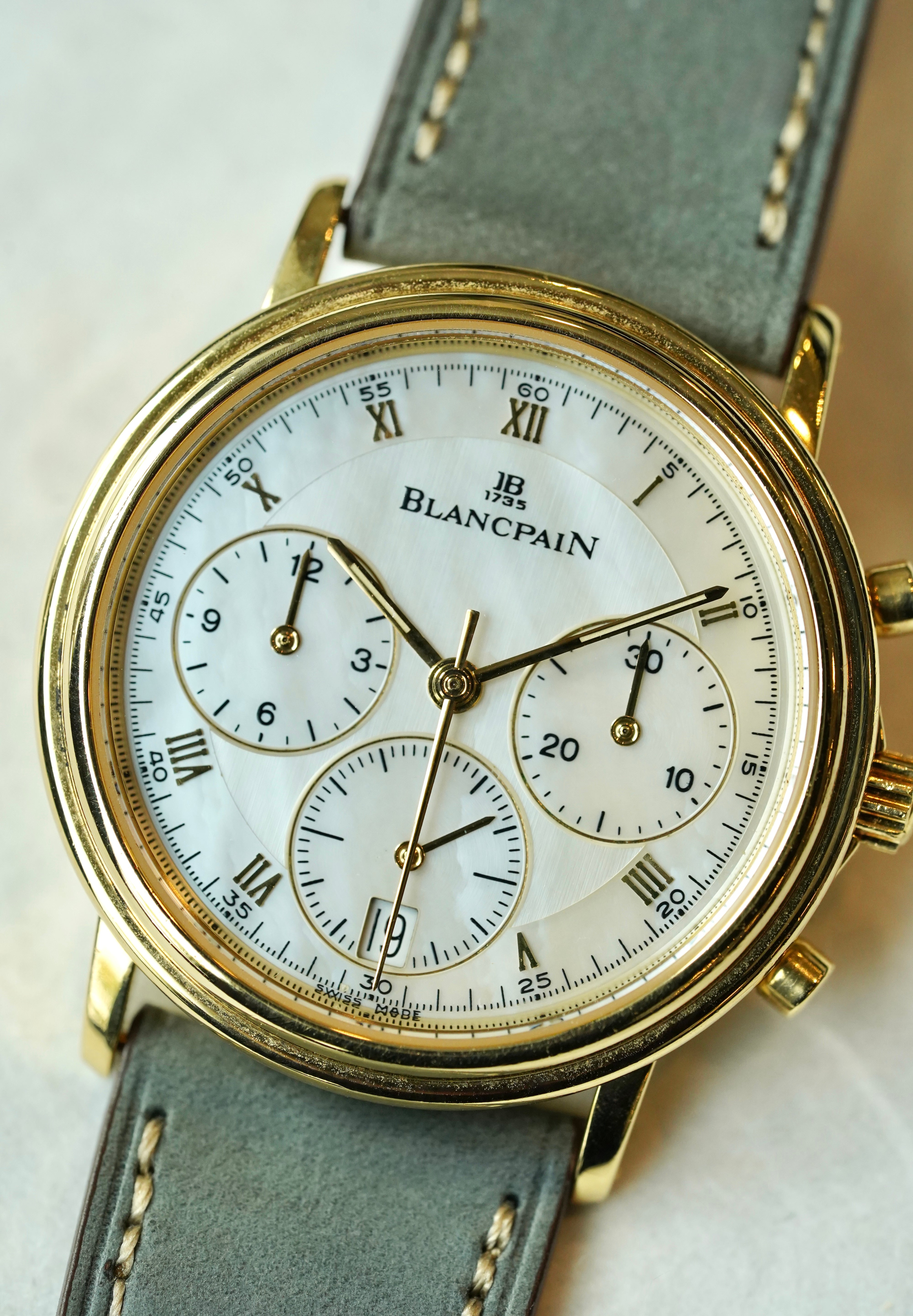 Blancpain Villeret Chronograph 1185 Mother of Pearl Dial