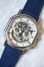 Daniel Roth Skeletonised Chronograph in 18K Whte Gold Ref.447.X.60